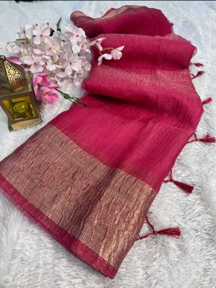 DIVASTRI Zari Tissue Saree
