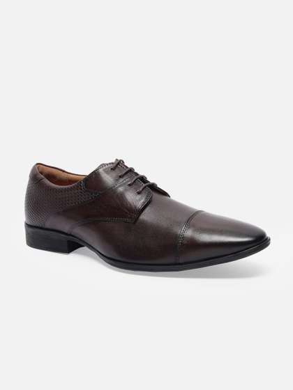 Van Heusen Men
                        Leather Derby Round Toe Formal Shoes