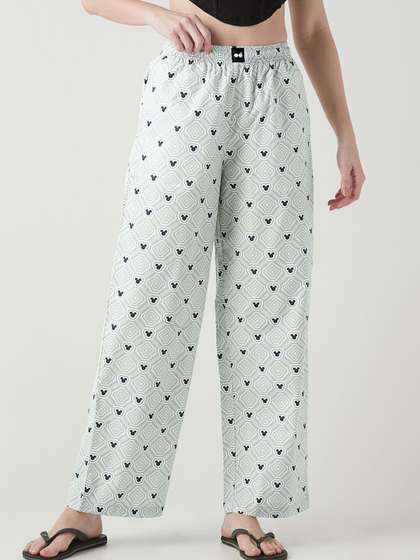 Bewakoof Women All
                        Over Printed Pure Cotton Wide Leg Lounge Pants