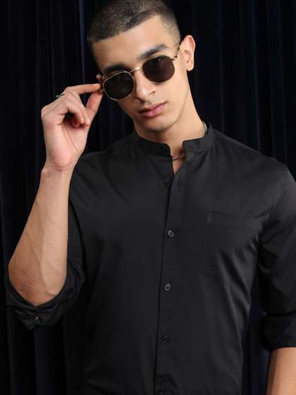 HIGHLANDER Men Slim Fit Solid Shirt