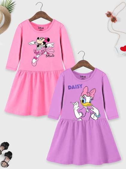 YK Disney 2 Pcs Girls Fit & Flare Dress