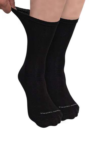 FOOTPRINT Men 2 Pairs
                    Seamless Organic Cotton Crew-Length Bamboo Socks