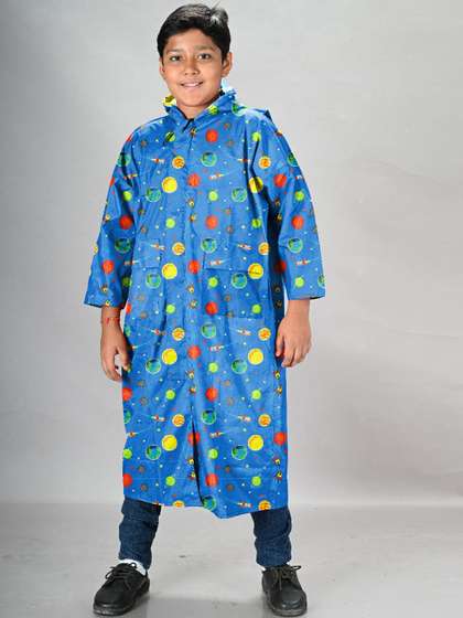 LUX VENUS Boys
                          Printed Raincoat With School Bag Cover