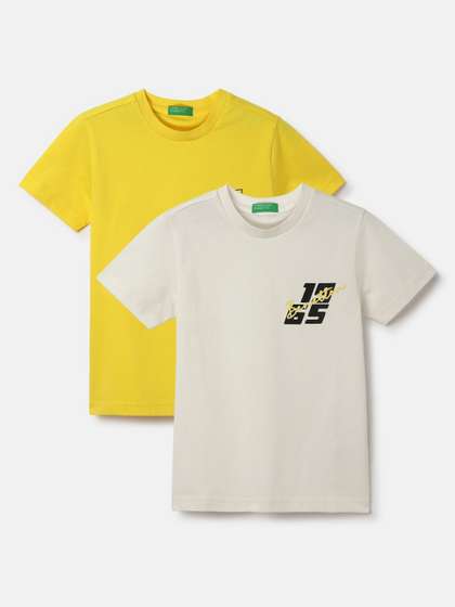 United Colors of Benetton Boys 2 Pure Cotton Applique T-shirt