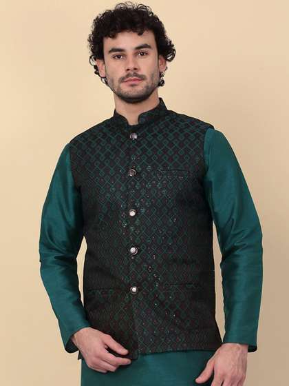 KRAFT INDIA Embroidered Nehru Jackets