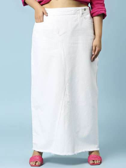 Turning Blue Straight Maxi Skirts