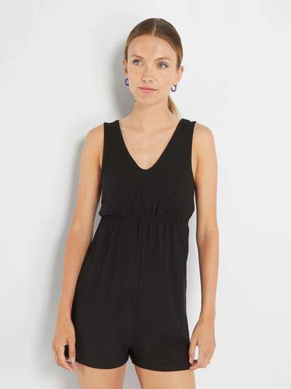 KIABI V-Neck
                          Sleeveless Playsuit