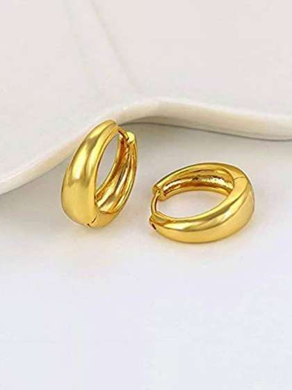 KRENOZ Stainless Steel
                      Circular Hoop Earrings