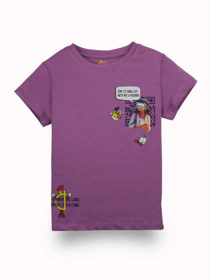 Gini and Jony Girls
                    Cotton Round Neck Short Sleeves Top