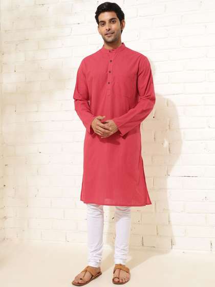 Fabindia Striped Cotton Straight Kurta