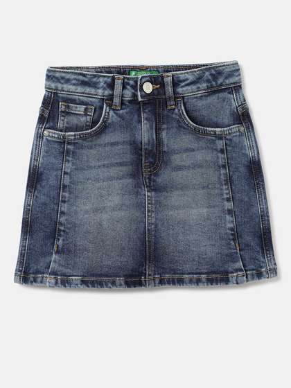 United Colors of Benetton Infants Girls Line Mini Skirt