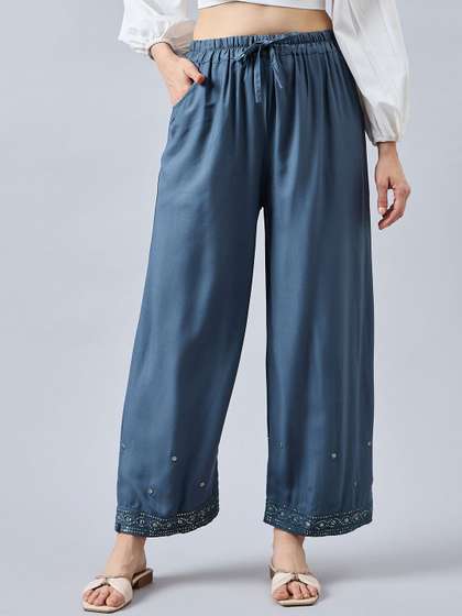 THE PAJAMA FACTORY Women Embellished Palazzos
