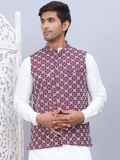 Jompers Embroidered Nehru Jacket