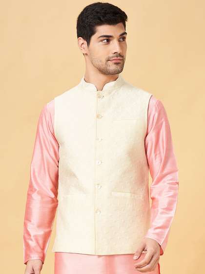indus route by Pantaloons Woven Design Nehru Jacket