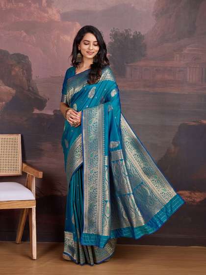 House of Pataudi
                        Woven Design Sarees