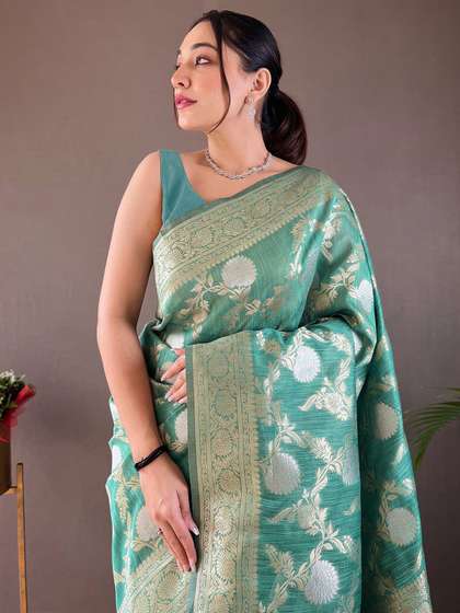 KALINI Banarasi Silk Blend Saree