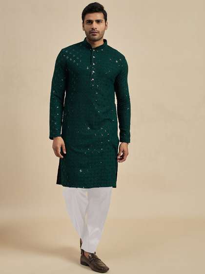 Anouk Embroidered Straight Kurta