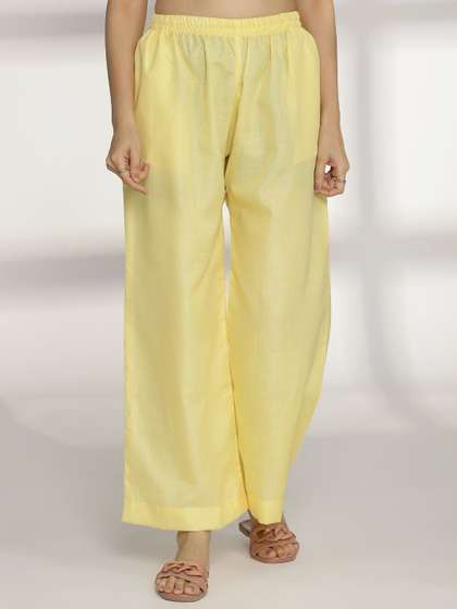 LetsDressUp Women Solid Ethnic Palazzos