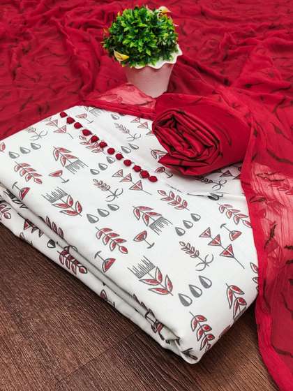 LeeliPeeri Designer
                        Printed Unstitched Dress Material