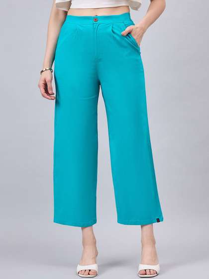 THE PAJAMA FACTORY High-Rise Wide Leg Trousers