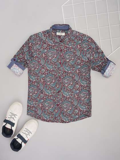 Pantaloons Junior Boys
                    Opaque Party Shirt