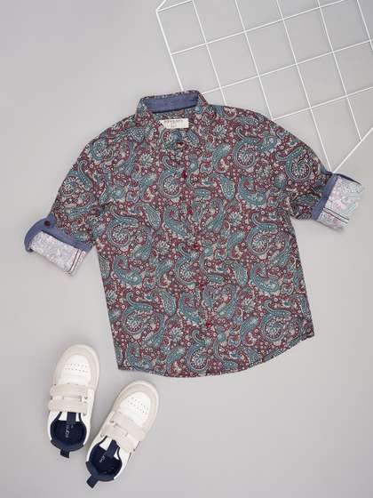 Pantaloons Junior Boys
                    Opaque Party Shirt