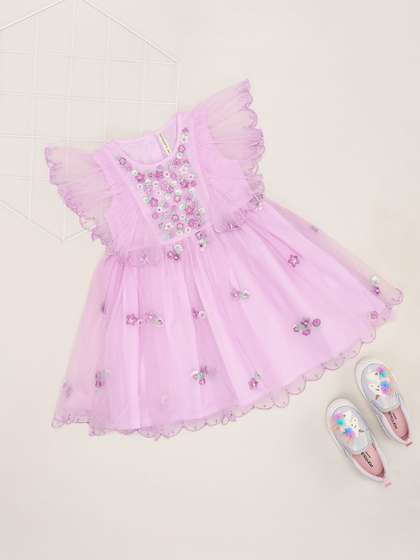 Pantaloons Junior Girls
                    Floral Fit & Flare Dress