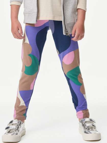Marks & Spencer
                      Cotton Rich Abstract Print Leggings