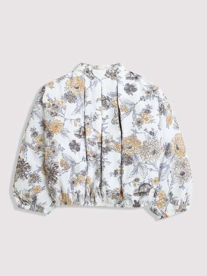 Tiny Girl Floral Printed
                    Blouson Top