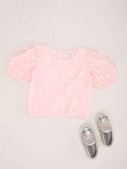 Pantaloons Junior Girls
                    Embellished Crop Top
