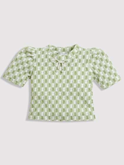 Tiny Girl Self Design
                    Tie-Ups Top