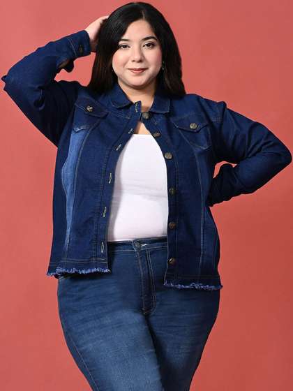 Funday Fashion Women
                        Washed Denim Jacket