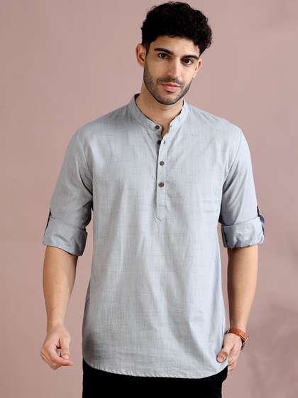 FILORI Pure Cotton Checked Kurta
