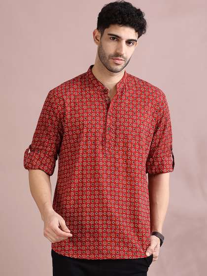 FILORI STUDIO Men
                        Pure Cotton Ethnic Motifs Printed Kurta