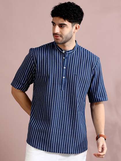 FILORI Men Striped Kurta