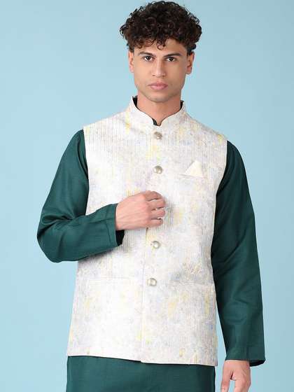 V-Mart Embroidered Nehru Jacket