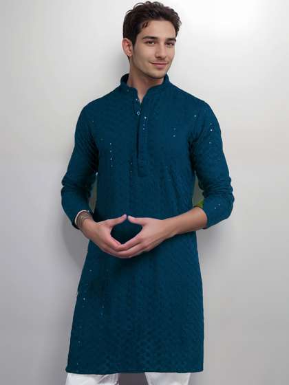 DEVOILER Ethnic Motifs Straight Kurta