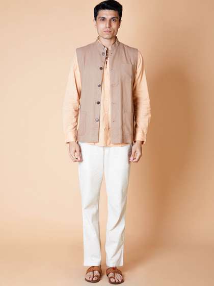 Ekmatra Men Pure Cotton Nehru Jackets