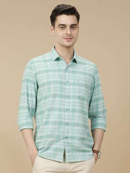 CAVALLO by Linen
                        Club Contemporary Regular Fit Tartan Checks
                        Checked Casual Shirt