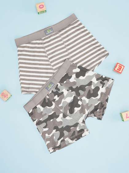 Pantaloons Junior Boys
                      Pack Of 2 Printed Cotton Trunk