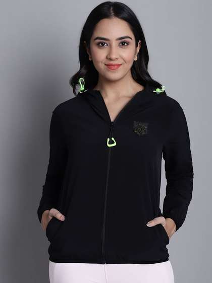 PERFKT-U Women
                          Windcheater Training or Gym Sporty Jacket with
                          Embroidered