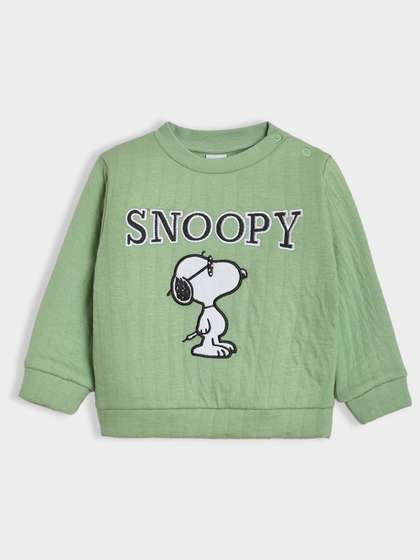 MiArcus Peanuts Snoopy
                      Embroidered Sweatshirt