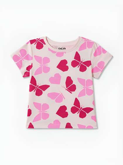 R&B Girls Printed
                      Applique T-shirt