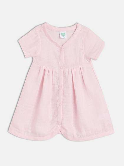 MINI KLUB Girls Cotton
                      Fit and Flare Dress