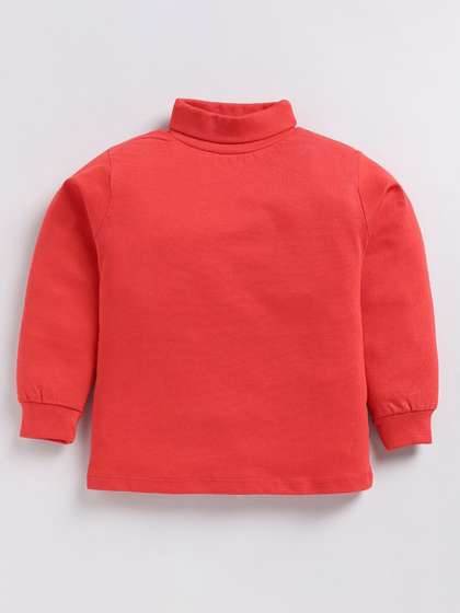 Nottie Planet Kids High Neck Applique T-shirt