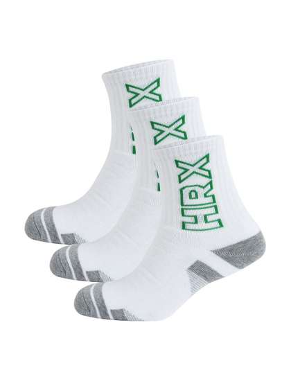 HRX by Hrithik Roshan
                    Pack Of 3 Patterned Mid Calf-Length Socks