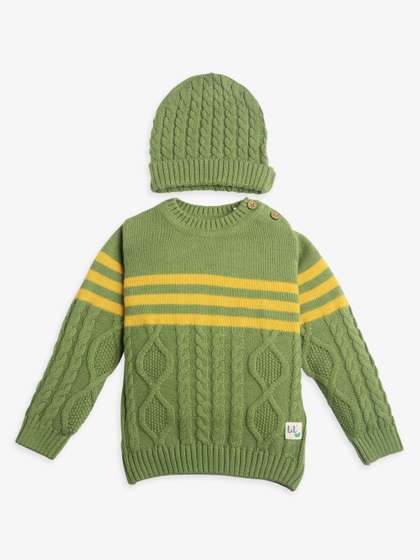 Ed-a-Mamma Baby Boys
                      Striped Cotton Pullover