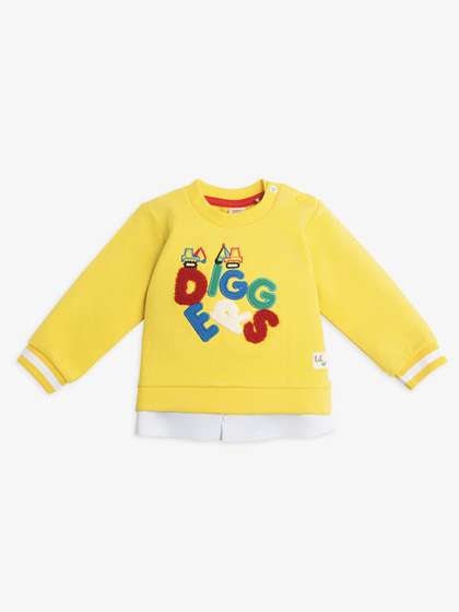 Ed-a-Mamma Baby Boys
                      Typography Printed Cotton Sweatshirt
