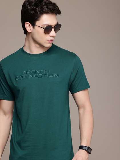 French Connection Brand Logo Printed Pure Cotton T-shirt