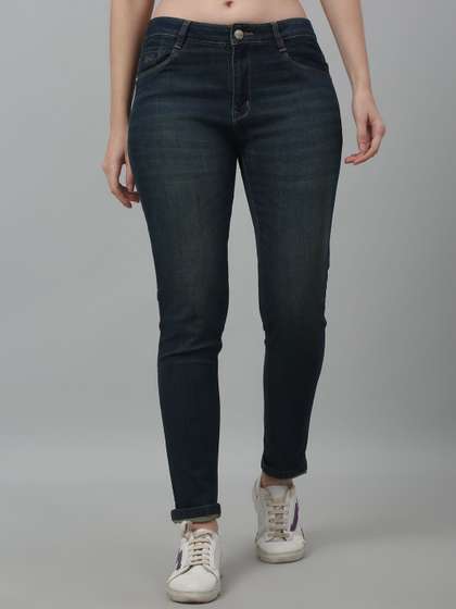 Cantabil Women
                        Skinny Fit Stretchable Mid Rise Jeans